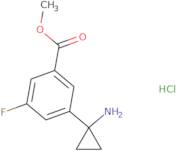 Methyl 3-(1-aminocyclopropyl)-5-fluorobenzoate hydrochloride