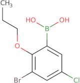 3-Bromo-5-chloro-2-propoxyphenylboronic acid