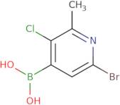 6-Bromo-3-chloro-2-methylpyridine-4-boronic acid