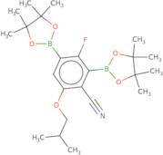 4-Cyano-2-fluoro-5-isobutoxy-1,3-phenyldiboronic acid pinacol ester