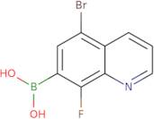 5-Bromo-8-fluoroquinoline-7-boronic acid