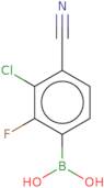 3-Chloro-4-cyano-2-fluorophenylboronic acid