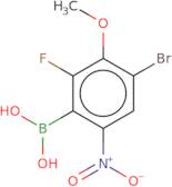 4-Bromo-2-fluoro-3-methoxy-6-nitrophenylboronic acid