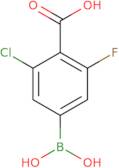 2-Chloro-4-(dihydroxyboranyl)-6-fluorobenzoic acid