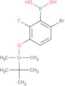 6-Bromo-3-t-butyldimethylsilyloxy-2-fluorophenylboronic acid