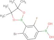 3-Borono-6-bromo-2-fluorophenylboronic acid pinacol ester