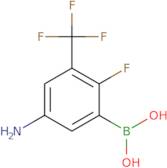 [5-Amino-2-fluoro-3-(trifluoromethyl)phenyl]boronic acid