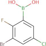 3-Bromo-5-chloro-2-fluorobenzeneboronic acid