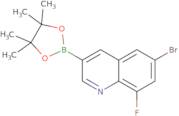 6-Bromo-8-fluoroquinoline-3-boronic acid pinacol ester