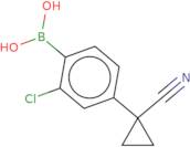 [2-Chloro-4-(1-cyanocyclopropyl)phenyl]boronic acid