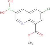 6-Chloro-8-(methoxycarbonyl)quinoline-3-boronic acid