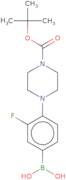 (4-{4-[(tert-Butoxy)carbonyl]piperazin-1-yl}-3-fluorophenyl)boronic acid
