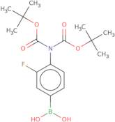 4-Bis(N-Boc)amino-3-fluorophenylboronic acid