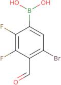 5-Bromo-2,3-difluoro-4-formylphenylboronic acid