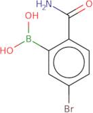 5-Bromo-2-carbamoylphenylboronic acid