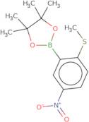 2-Methylthio-5-nitrophenylboronic acid pinacol ester