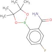 2-Carbamoyl-4-fluorophenylboronic acid, pinacol ester