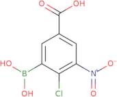 4-Chloro-3-(dihydroxyboranyl)-5-nitrobenzoic acid