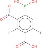 4-Carboxy-3,5-difluoro-2-nitrophenylboronic acid