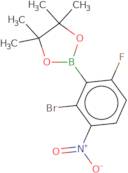 2-Bromo-6-fluoro-3-nitrophenylboronic acid pinacol ester