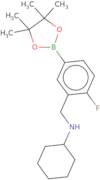 3-(N-Cyclohexylaminomethyl)-4-fluorophenylboronic acid pinacol ester