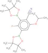 4-Cyano-2-fluoro-5-isopropoxyphenyl-1,3-diboronic acid, pinacol ester