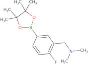 {[2-Fluoro-5-(tetramethyl-1,3,2-dioxaborolan-2-yl)phenyl]methyl}dimethylamine