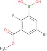 5-Bromo-2-fluoro-3-methoxycarbonylphenylboronic acid