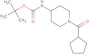 tert-Butyl 1-(cyclopentanecarbonyl)piperidin-4-ylcarbamate