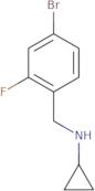N-[(4-Bromo-2-fluorophenyl)methyl]cyclopropanamine