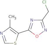 3-(Chloromethyl)-5-(4-methyl-1,3-thiazol-5-yl)-1,2,4-oxadiazole