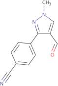 4-(4-Formyl-1-methyl-1H-pyrazol-3-yl)benzonitrile