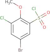 5-Bromo-3-chloro-2-methoxybenzene-1-sulfonyl chloride