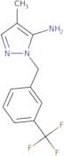 4-Methyl-1-{[3-(trifluoromethyl)phenyl]methyl}-1H-pyrazol-5-amine