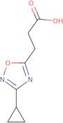 3-(3-Cyclopropyl-1,2,4-oxadiazol-5-yl)propanoic acid