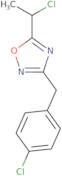 5-(1-Chloroethyl)-3-[(4-chlorophenyl)methyl]-1,2,4-oxadiazole