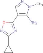 4-(3-Cyclopropyl-1,2,4-oxadiazol-5-yl)-1-methyl-1H-pyrazol-5-amine