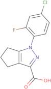 1-(4-Chloro-2-fluorophenyl)-1H,4H,5H,6H-cyclopenta[C]pyrazole-3-carboxylic acid