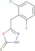 5-[(2-Chloro-6-fluorophenyl)methyl]-1,3,4-oxadiazole-2-thiol