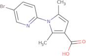 1-(5-Bromopyridin-2-yl)-2,5-dimethyl-1H-pyrrole-3-carboxylic acid