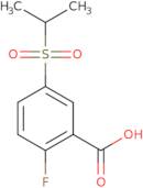 2-Fluoro-5-(propane-2-sulfonyl)benzoic acid