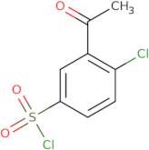 3-Acetyl-4-chlorobenzene-1-sulfonyl chloride