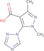 1,3-Dimethyl-5-(1H-1,2,4-triazol-1-yl)-1H-pyrazole-4-carboxylic acid