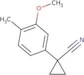 1-(3-Methoxy-4-methylphenyl)cyclopropane-1-carbonitrile