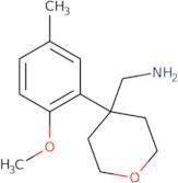 [4-(2-Methoxy-5-methylphenyl)oxan-4-yl]methanamine