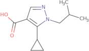 5-Cyclopropyl-1-(2-methylpropyl)-1H-pyrazole-4-carboxylic acid