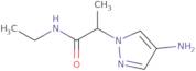 2-(4-Aminopyrazol-1-yl)-N-ethylpropanamide