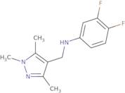 3,4-Difluoro-N-[(trimethyl-1H-pyrazol-4-yl)methyl]aniline
