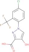 1-[4-Chloro-2-(trifluoromethyl)phenyl]-4-hydroxy-1H-pyrazole-3-carboxylic acid