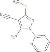 5-Amino-3-(methylsulfanyl)-1-(pyridin-2-yl)-1H-pyrazole-4-carbonitrile